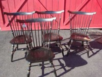 Set (4) Black chairs Set (4) Black chairs