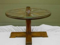 Wagon Wheel Antique Table Wagon Wheel Antique Table